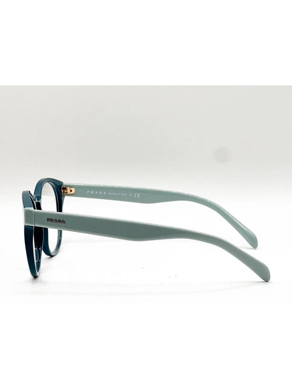 Prada Vpr 16T VIO-1O1 Dark Teal Round Authentic Eyeglass Frames 52-18-140